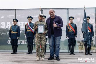 «Зарница 2.0»: Колонна участников вдоль грунтовой дороги — №769