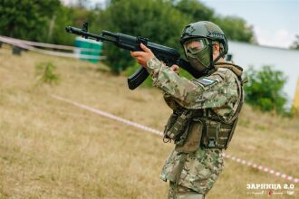 LASERWAR на «Зарнице 2.0»: Портрет бойца в шлеме LASERWAR — №170