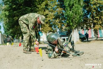 LASERWAR на «Зарнице 2.0»: Низкая стойка в сухой траве с тагером — №416