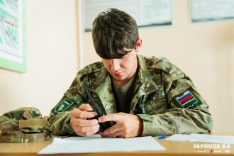 «Зарница 2.0»: Групповой портрет отряда на полигоне — №433