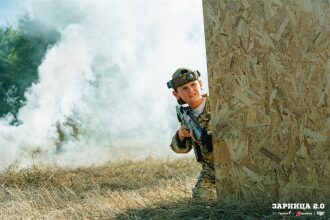 LASERWAR на «Зарнице 2.0»: Широкий кадр строя на тренировочном поле — №578