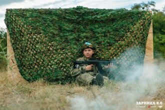 Лагерь «Авангард», лазертаг: Связка напарников на маршруте «Зарницы» — №628