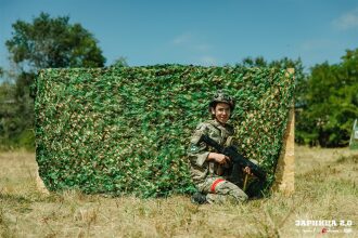 «Зарница 2.0»: Строй участников на плацу лагеря «Авангард» — №721