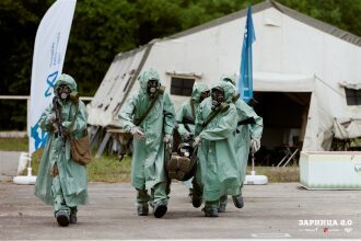 «Зарница 2.0»: Строй участников на плацу лагеря «Авангард» — №361