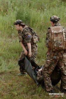Турнир «Зарницы 2.0» LASERWAR: Ряд тактических шлемов в построении — №425