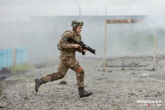 LASERWAR на «Зарнице 2.0»: Портрет бойца в шлеме LASERWAR — №650