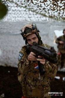 Турнир «Зарницы 2.0» LASERWAR: Отряд проходит мимо бетонного сооружения — №695