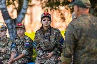 Лагерь «Авангард», лазертаг: наблюдение с возвышенности полигона в лагере «Авангард»