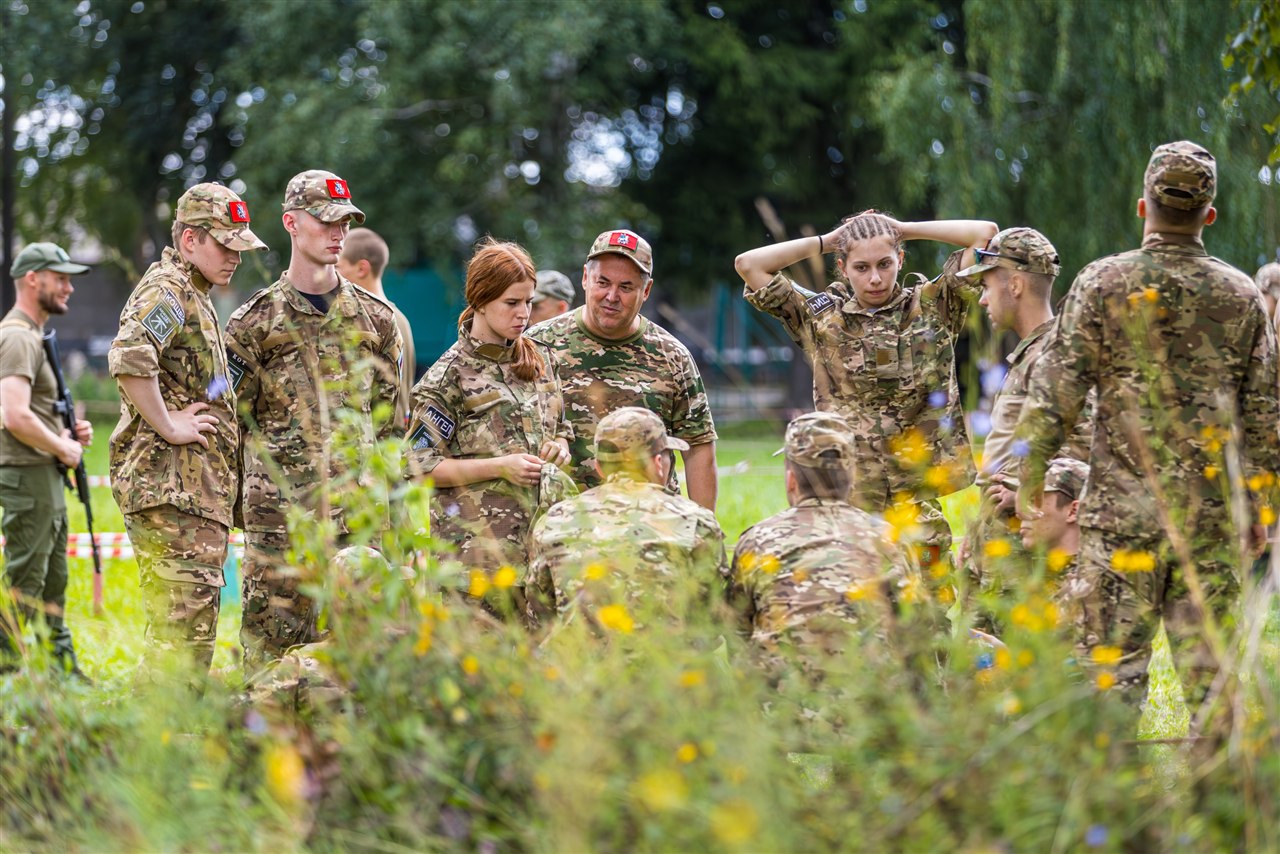 Фото «Зарницы 2.0»: песчаный полигон с маркировкой сценария на полигоне «Зарницы 2.0»