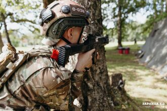 «Зарница 2.0»: Группа с тагерами LASERWAR в камуфляже — №163
