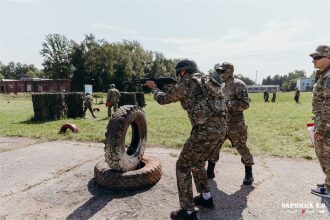 Лагерь «Авангард», лазертаг: Сбор команды у информационного маркера — №430