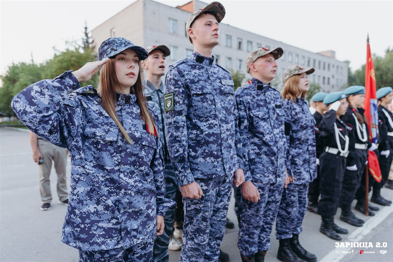 LASERWAR на «Зарнице 2.0»: Широкий кадр строя на тренировочном поле — №938