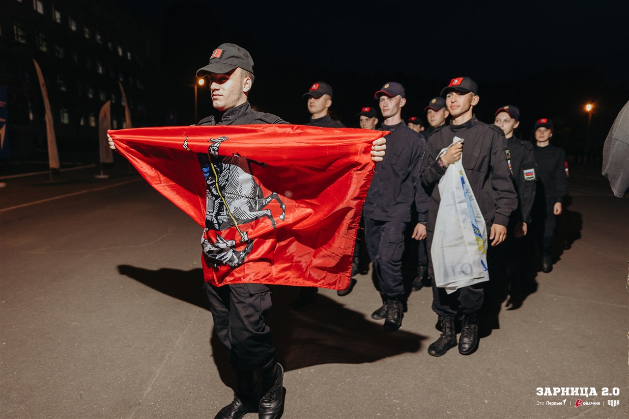 Турнир «Зарницы 2.0» LASERWAR: Отряд проходит мимо бетонного сооружения — №1055