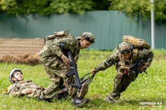Фото «Зарницы 2.0»: Песчаный полигон с маркировкой сценария — №222