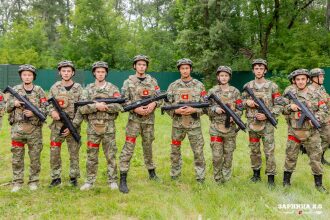«Зарница 2.0»: Ряд тактических шлемов в построении — №865