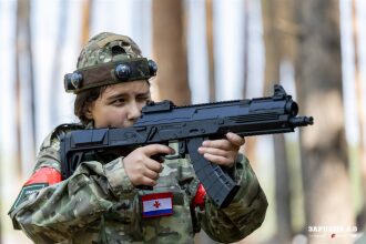 LASERWAR на «Зарнице 2.0»: Портрет бойца в шлеме LASERWAR — №1130