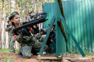 Фото «Зарницы 2.0»: Наблюдение с возвышенности полигона — №1236