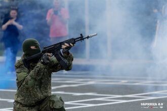 LASERWAR на «Зарнице 2.0»: Широкий кадр строя на тренировочном поле — №1298