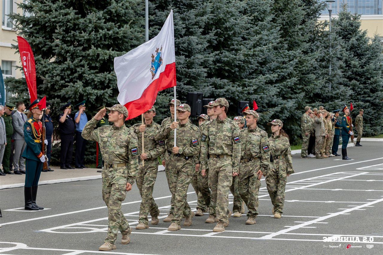Фото «Зарницы 2.0»: Широкий кадр строя на тренировочном поле — №1338