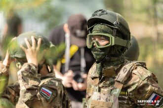 Лагерь «Авангард», лазертаг: Связка напарников на маршруте «Зарницы» — №628