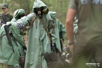 «Зарница 2.0»: Группа с тагерами LASERWAR в камуфляже — №643