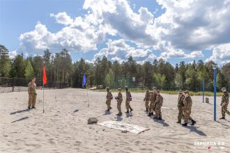 Фото «Зарницы 2.0»: Широкий кадр строя на тренировочном поле — №978