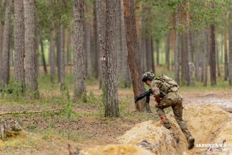 LASERWAR на «Зарнице 2.0»: Портрет бойца в шлеме LASERWAR — №1250