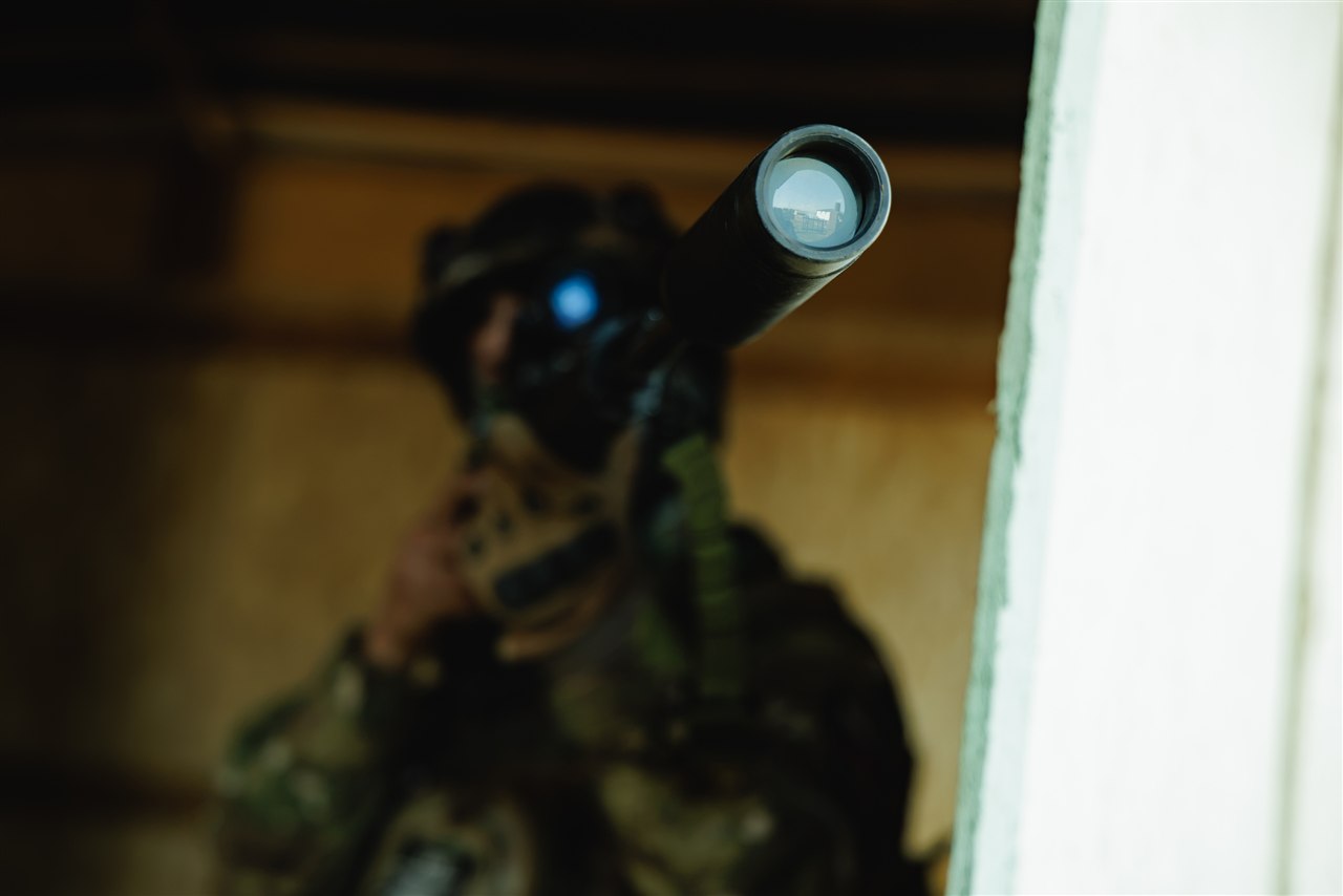 Фото «Зарницы 2.0»: экипировка LASERWAR крупным планом на полигоне «Зарницы 2.0»