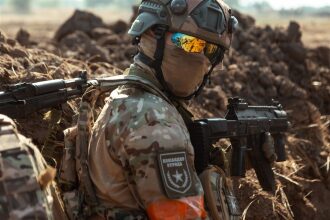 Фото «Зарницы 2.0»: Низкая стойка в сухой траве с тагером — №336