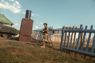LASERWAR на «Зарнице 2.0»: Широкий кадр строя на тренировочном поле — №458