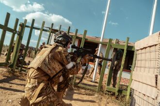 Фото «Зарницы 2.0»: Песчаный полигон с маркировкой сценария — №462