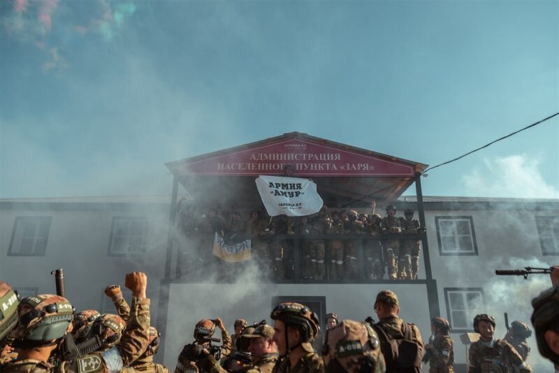 Лагерь «Авангард», лазертаг: Песчаный полигон с маркировкой сценария — №502