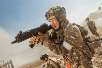 Фото «Зарницы 2.0»: Скрытная позиция в зелени на полигоне — №648