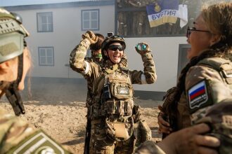 Лазертаг LASERWAR: Ряд тактических шлемов в построении — №705