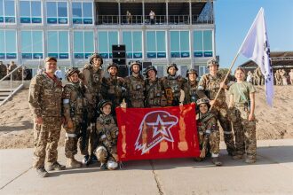 «Зарница 2.0»: Группа с тагерами LASERWAR в камуфляже — №763