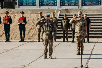 Турнир «Зарницы 2.0» LASERWAR: Ряд тактических шлемов в построении — №785
