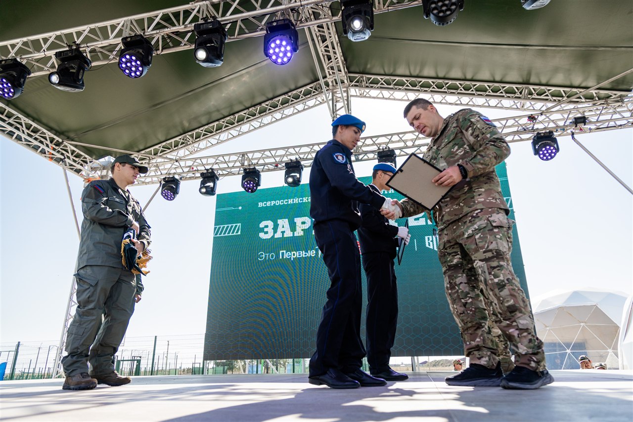 Лагерь «Авангард», лазертаг: панорама полигона в день «Зарницы 2.0» в лагере «Авангард»