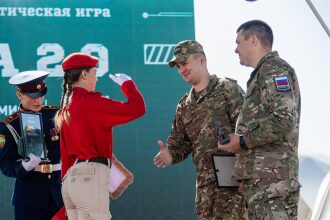 Лагерь «Авангард», лазертаг: наблюдение с возвышенности полигона в лагере «Авангард»