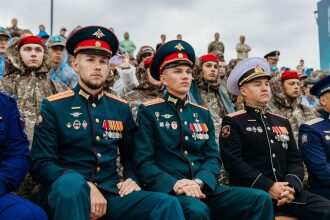 Турнир «Зарницы 2.0» LASERWAR: Отряд проходит мимо бетонного сооружения — №215