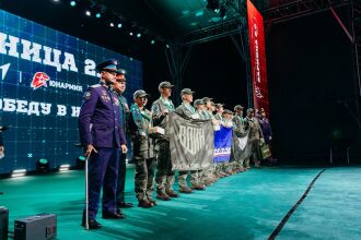 Турнир «Зарницы 2.0» LASERWAR: Отряд проходит мимо бетонного сооружения — №335