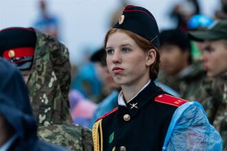 «Зарница 2.0»: Отряд проходит мимо бетонного сооружения — №415