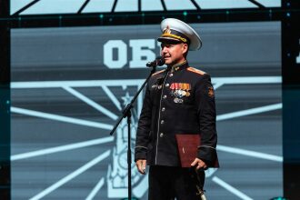 «Зарница 2.0»: Отряд проходит мимо бетонного сооружения — №535