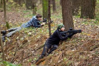 LASERWAR: засада в осеннем лесу