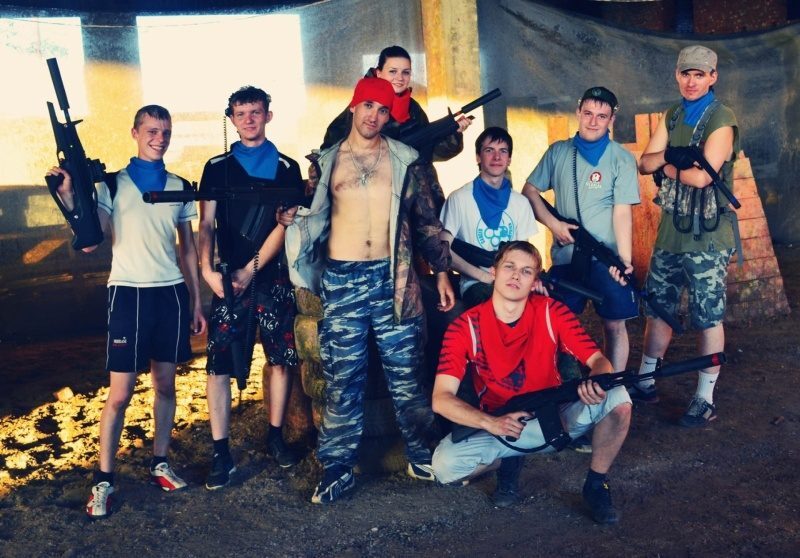 LASERWAR: команда готова к жаркой схватке.