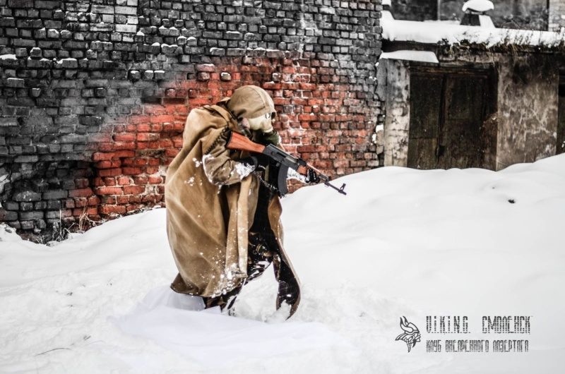 Засада в снегу: боец LASERWAR в маскировке