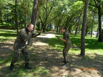 Дуэль с LASERWAR в лесу