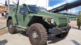 Зеленый броневик LASERWAR готов к испытаниям