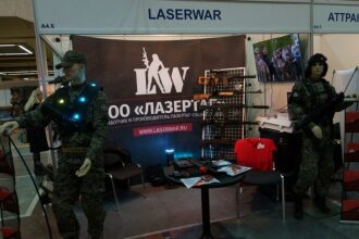 Лазертаг-экипировка на стенде LASERWAR