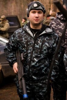 Боец LASERWAR в ожидании начала игры