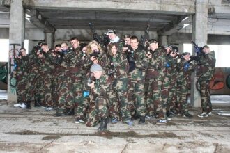 Бойцы LASERWAR в полной боевой экипировке